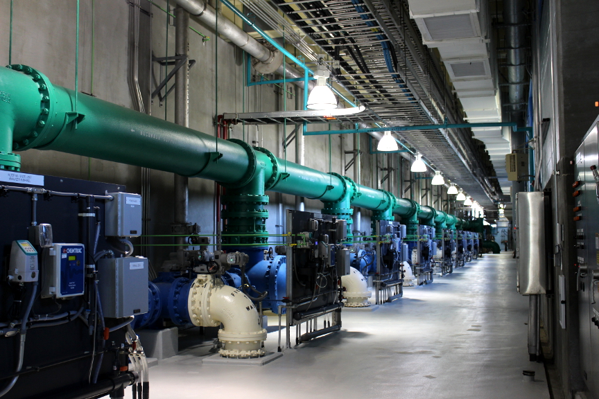 Industrial water treatment infrastructure